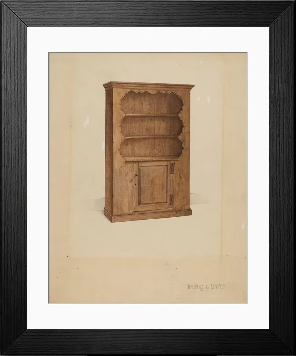 Framed Print : Dresser or Cupboard, 1936. Creator: Irving I. Smith Framed Print : Dresser or Cupboard, 1936. Creator: Irving I. Smith