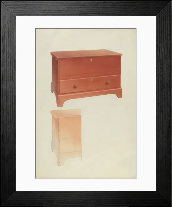 Framed Print : Blanket Chest, 1935 / 1942. Creator: Alfred H. Smith Framed Print : Blanket Chest, 1935 / 1942. Creator: Alfred H. Smith