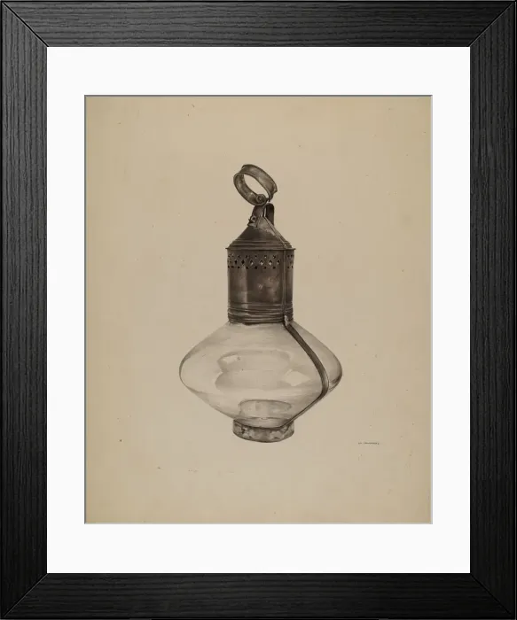 Framed Print : Ships Lantern, c. 1939. Creator: G. A. Spangenberg Framed Print : Ships Lantern, c. 1939. Creator: G. A. Spangenberg