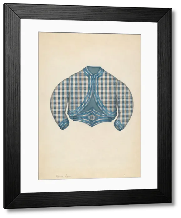 Framed Print : Girls Jacket, c. 1937. Creator: Roberta Spicer Framed Print : Girls Jacket, c. 1937. Creator: Roberta Spicer