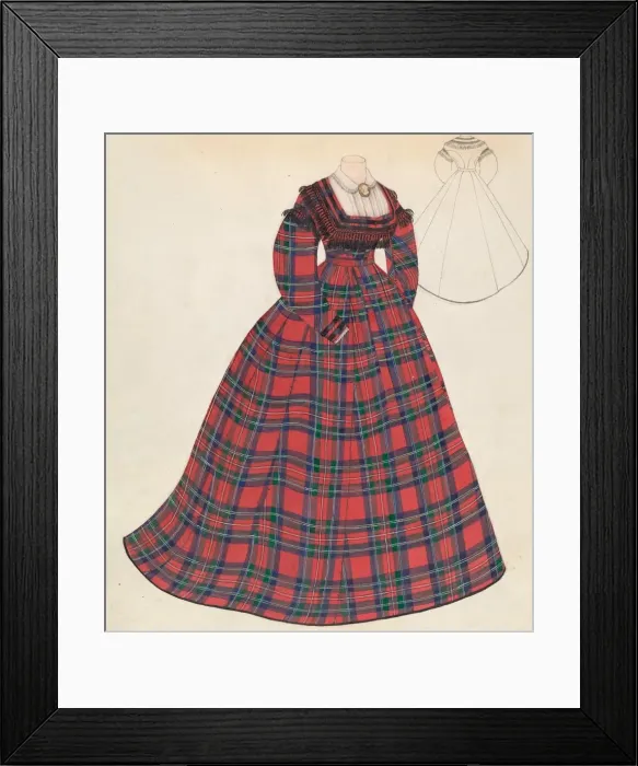 Framed Print : Dress, c. 1937. Creator: Roberta Spicer Framed Print : Dress, c. 1937. Creator: Roberta Spicer