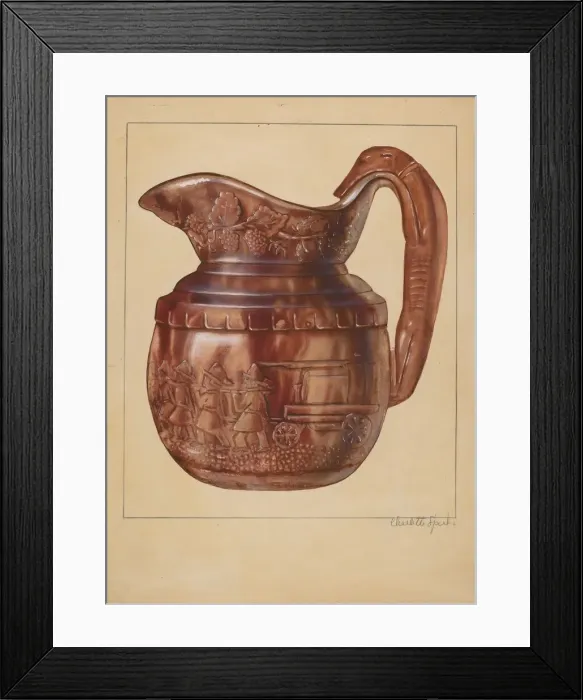 Framed Print : Pitcher, 1935 / 1939. Creator: Charlotte Sperber Framed Print : Pitcher, 1935 / 1939. Creator: Charlotte Sperber