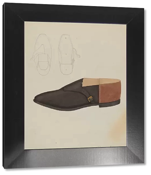 Mans Shoes, c. 1936. Creator: Roberta Spicer