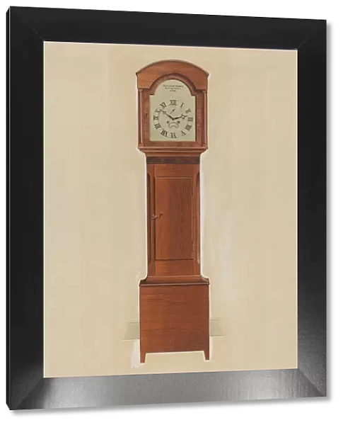 Shaker Tall Clock, c. 1937. Creator: Irving I. Smith