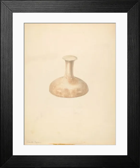 Framed Print : Butter Mold, c. 1939. Creator: Roberta Spicer Framed Print : Butter Mold, c. 1939. Creator: Roberta Spicer