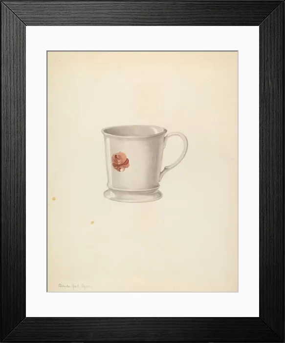 Framed Print : Mug, c. 1939. Creator: Roberta Spicer Framed Print : Mug, c. 1939. Creator: Roberta Spicer