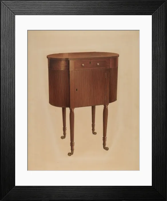 Framed Print : Sewing Table, 1939. Creator: Isidore Sovensky Framed Print : Sewing Table, 1939. Creator: Isidore Sovensky