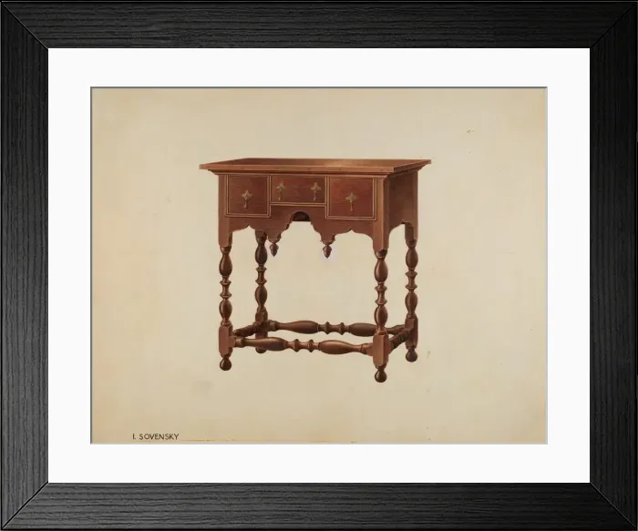 Framed Print : Lowboy, c. 1939. Creator: Isidore Sovensky Framed Print : Lowboy, c. 1939. Creator: Isidore Sovensky