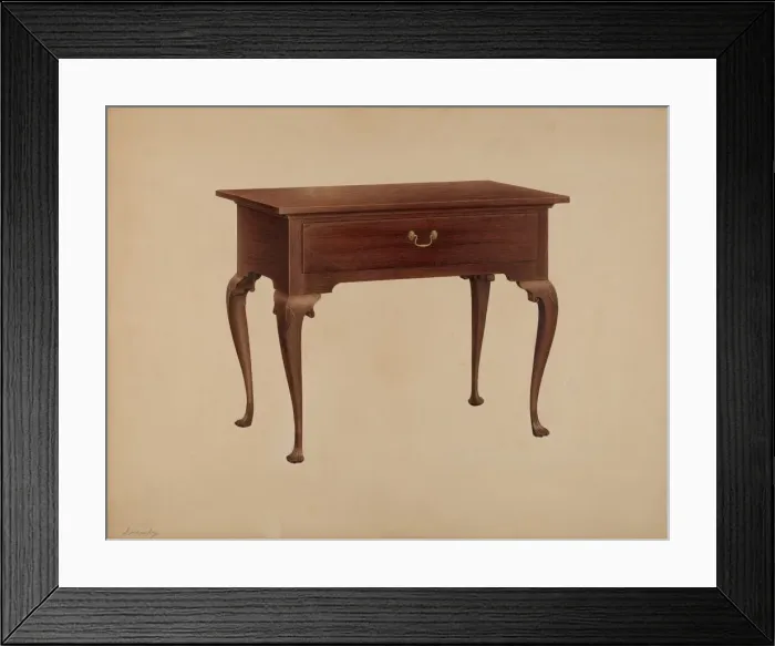 Framed Print : Table, 1940. Creator: Isidore Sovensky Framed Print : Table, 1940. Creator: Isidore Sovensky
