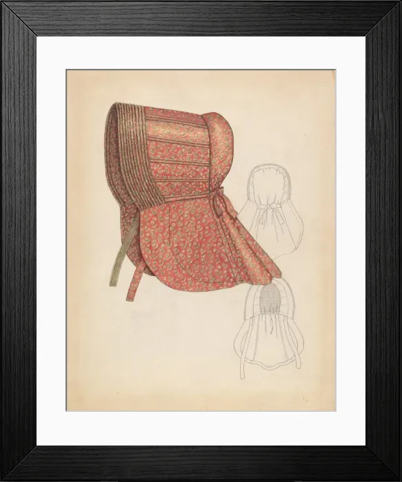 Framed Print : Sunbonnet, c. 1936. Creator: Roberta Spicer Framed Print : Sunbonnet, c. 1936. Creator: Roberta Spicer