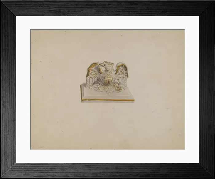 Framed Print : Paperweight, c. 1940. Creator: Roberta Spicer Framed Print : Paperweight, c. 1940. Creator: Roberta Spicer