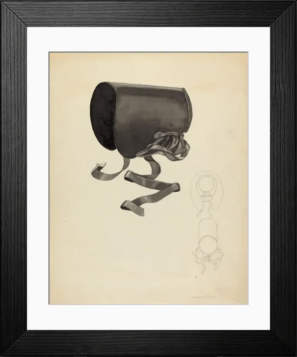 Framed Print : Bonnet, c. 1940. Creator: Roberta Spicer Framed Print : Bonnet, c. 1940. Creator: Roberta Spicer