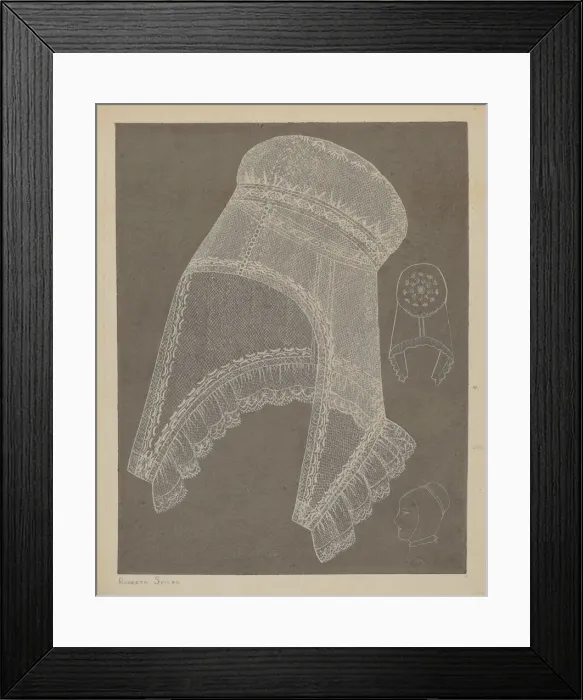 Framed Print : Cap, c. 1937. Creator: Roberta Spicer Framed Print : Cap, c. 1937. Creator: Roberta Spicer