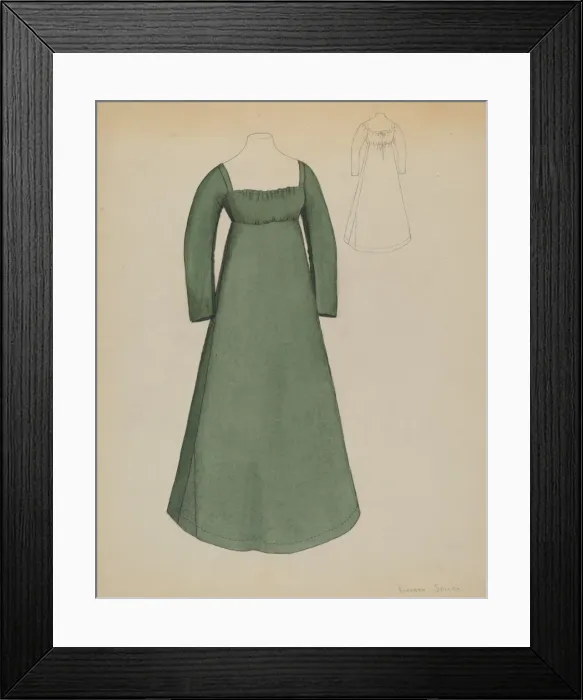 Framed Print : Dress, c. 1936. Creator: Roberta Spicer Framed Print : Dress, c. 1936. Creator: Roberta Spicer