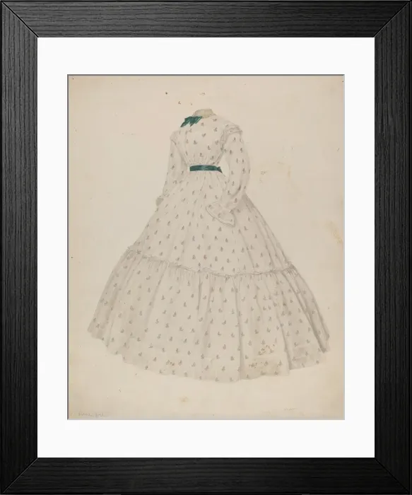 Framed Print : Dress, c. 1940. Creator: Roberta Spicer Framed Print : Dress, c. 1940. Creator: Roberta Spicer