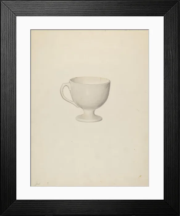 Framed Print : Egg Cup, c. 1940. Creator: Roberta Spicer Framed Print : Egg Cup, c. 1940. Creator: Roberta Spicer
