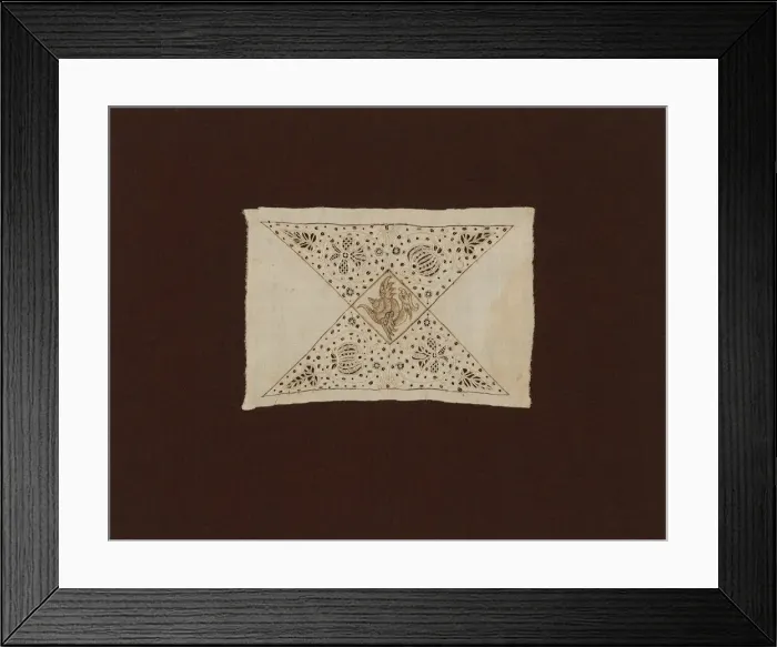 Framed Print : Insertion from a Table Cloth, England, 1601 / 25. Creator: Unknown Framed Print : Insertion from a Table Cloth, England, 1601 / 25. Creator: Unknown