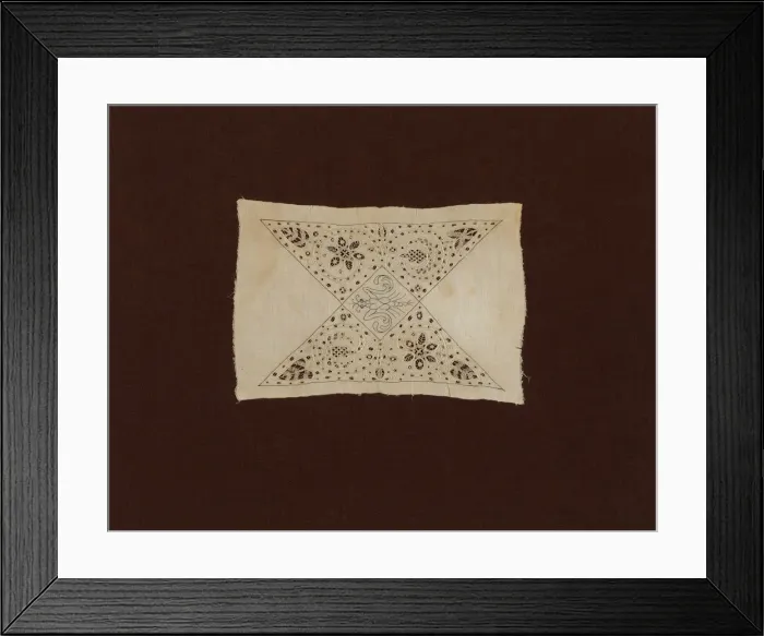 Framed Print : Insertion from a Table Cloth, England, 1601  /  25. Creator: Unknown