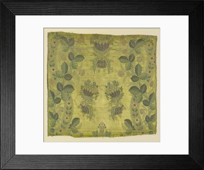 Framed Print : Fragment, England, c. 1720 / 24. Creator: Unknown Framed Print : Fragment, England, c. 1720 / 24. Creator: Unknown