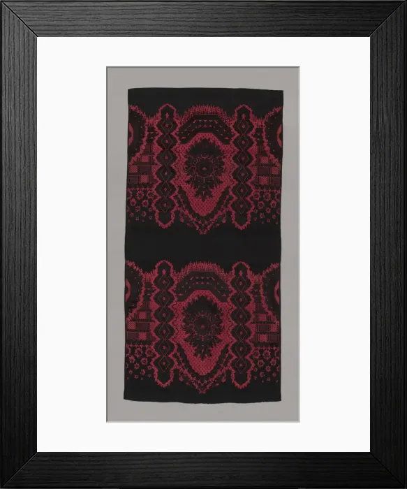 Framed Print : Panel (woven #6), England, Late 18th century. Creator: Unknown Framed Print : Panel (woven #6), England, Late 18th century. Creator: Unknown