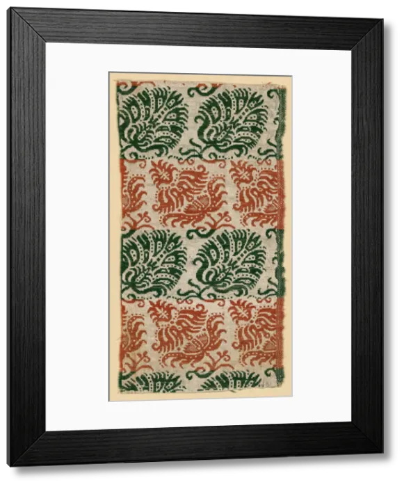 Framed Print : Fragment, Europe, 17th century. Creator: Unknown Framed Print : Fragment, Europe, 17th century. Creator: Unknown