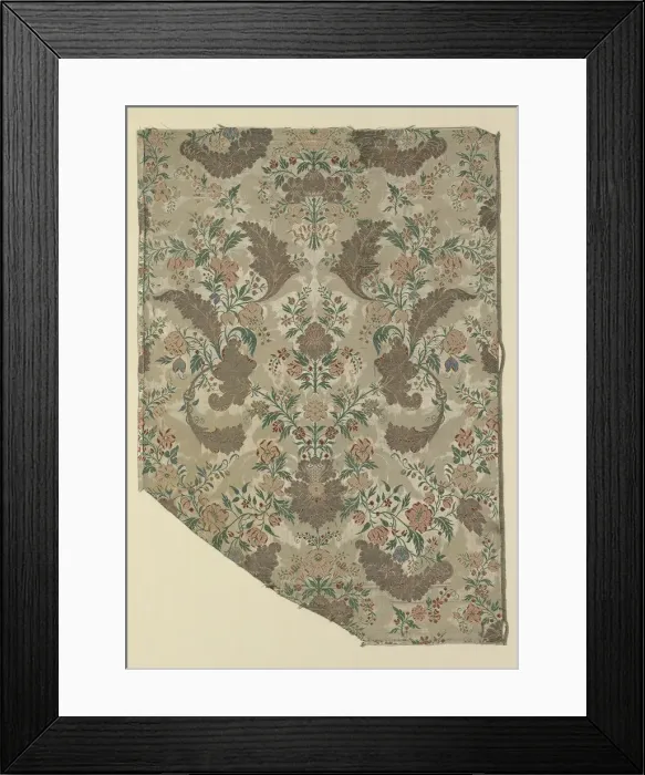 Framed Print : Fragment, France, c. 1715 / 19. Creator: Unknown Framed Print : Fragment, France, c. 1715 / 19. Creator: Unknown