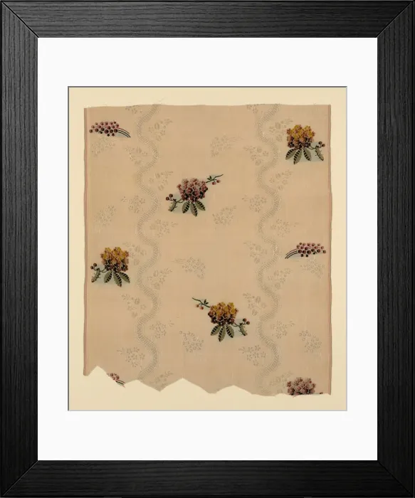 Framed Print : Panel, Spitalfields, c. 1752 / 55. Creator: Unknown Framed Print : Panel, Spitalfields, c. 1752 / 55. Creator: Unknown