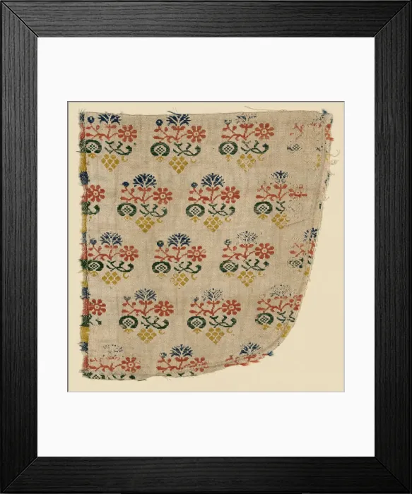 Framed Print : Fragment, Europe, 1650 / 1700. Creator: Unknown Framed Print : Fragment, Europe, 1650 / 1700. Creator: Unknown