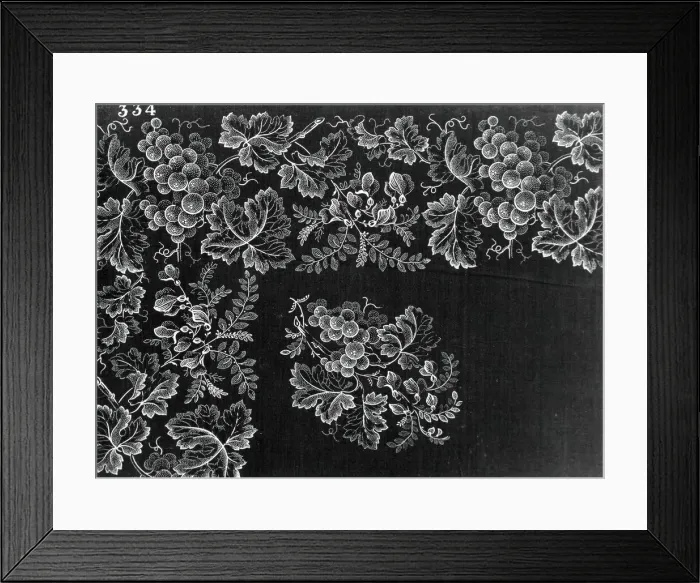 Framed Print : Mouchoirs (Volumes I and II), France, 19th century. Creator: Unknown Framed Print : Mouchoirs (Volumes I and II), France, 19th century. Creator: Unknown