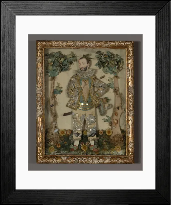 Framed Print : Needlepoint Picture, France, 19th century. Creator: Unknown Framed Print : Needlepoint Picture, France, 19th century. Creator: Unknown