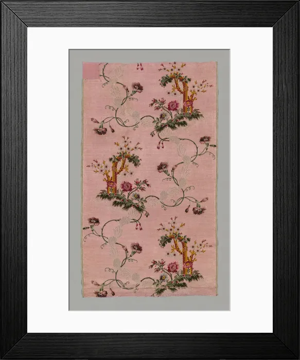 Framed Print : Panel, Spitalfields, Mid-1740s. Creator: Unknown Framed Print : Panel, Spitalfields, Mid-1740s. Creator: Unknown