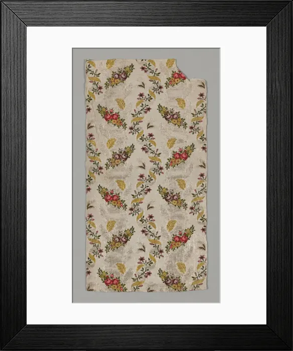Framed Print : Panel from a Skirt, Spitalfields, c. 1753 / 55. Creator: Unknown Framed Print : Panel from a Skirt, Spitalfields, c. 1753 / 55. Creator: Unknown