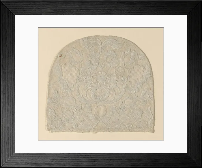 Framed Print : Back of Cap, France, 19th century. Creator: Unknown Framed Print : Back of Cap, France, 19th century. Creator: Unknown