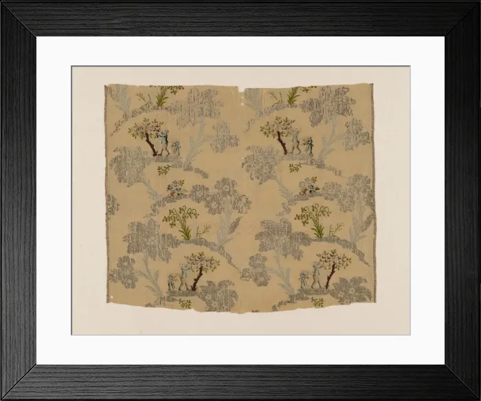 Framed Print : Fragment, France, c. 1750. Creator: Unknown Framed Print : Fragment, France, c. 1750. Creator: Unknown
