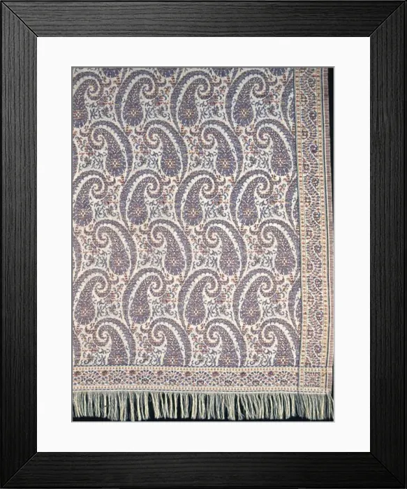 Framed Print : Long Shawl, Europe, 19th century. Creator: Unknown Framed Print : Long Shawl, Europe, 19th century. Creator: Unknown