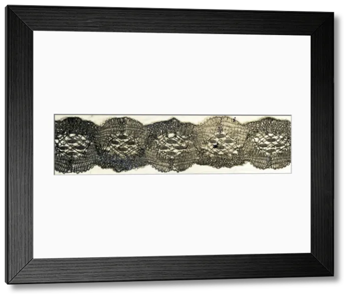 Framed Print : Fragment (Braid), Europe, 1725 / 50. Creator: Unknown Framed Print : Fragment (Braid), Europe, 1725 / 50. Creator: Unknown
