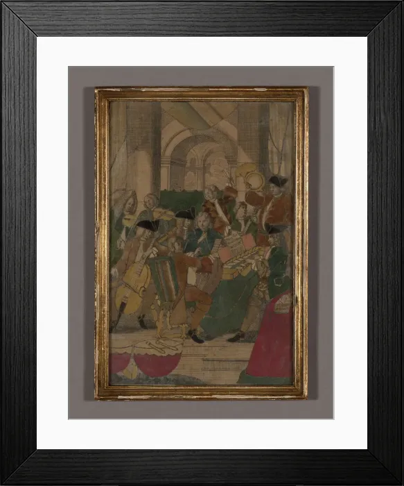Framed Print : Gravure decoupe, France, 18th century. Creator: Unknown Framed Print : Gravure decoupe, France, 18th century. Creator: Unknown