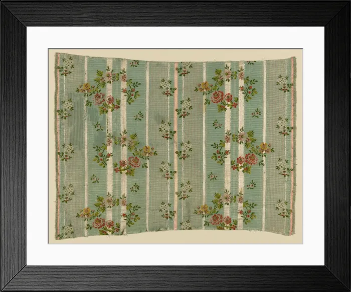 Framed Print : Panel (Dress Fabric), France, 1775 / 1800. Creator: Unknown Framed Print : Panel (Dress Fabric), France, 1775 / 1800. Creator: Unknown