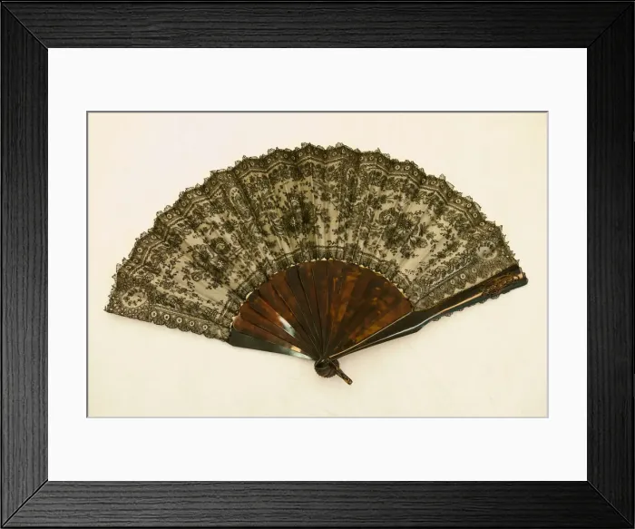 Framed Print : Fan, France, 1860 / 70. Creator: Unknown Framed Print : Fan, France, 1860 / 70. Creator: Unknown