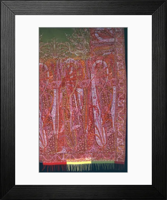 Framed Print : Long Shawl, Europe, 1840 / 45. Creator: Unknown Framed Print : Long Shawl, Europe, 1840 / 45. Creator: Unknown
