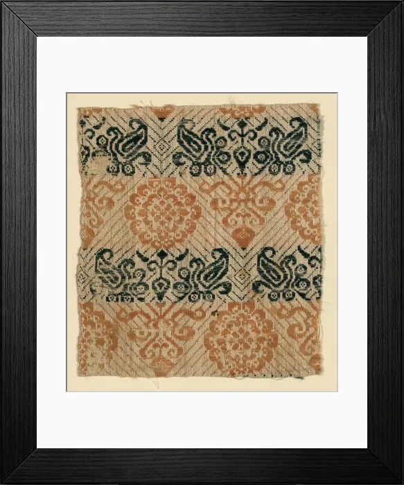 Framed Print : Fragment, Europe, 1650 / 1700. Creator: Unknown Framed Print : Fragment, Europe, 1650 / 1700. Creator: Unknown