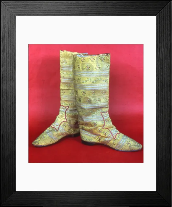 Framed Print : Pair of Boots (Theatrical), France, 1870s. Creator: Unknown Framed Print : Pair of Boots (Theatrical), France, 1870s. Creator: Unknown