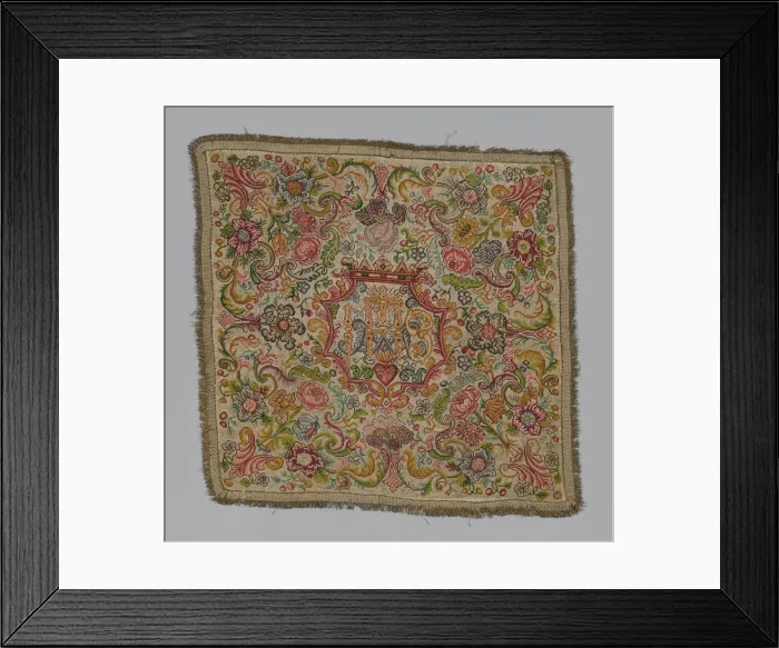 Framed Print : Chalice Cover, France, 19th century. Creator: Unknown Framed Print : Chalice Cover, France, 19th century. Creator: Unknown