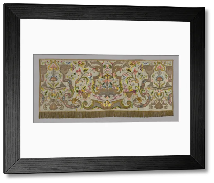 Framed Print : Altar Frontal, France, 18th century. Creator: Unknown Framed Print : Altar Frontal, France, 18th century. Creator: Unknown