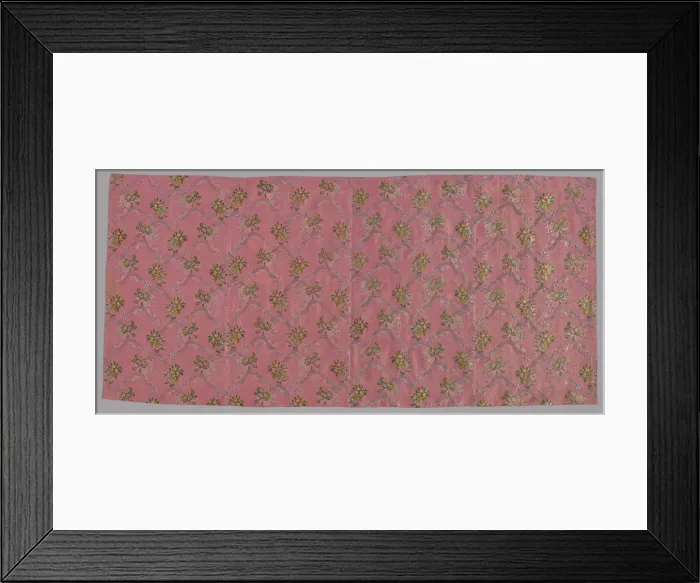 Framed Print : Four Lengths of Woven Silk, France, 1760s. Creator: Unknown Framed Print : Four Lengths of Woven Silk, France, 1760s. Creator: Unknown
