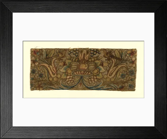 Framed Print : Fragment, France, 17th / 18th century. Creator: Unknown Framed Print : Fragment, France, 17th / 18th century. Creator: Unknown