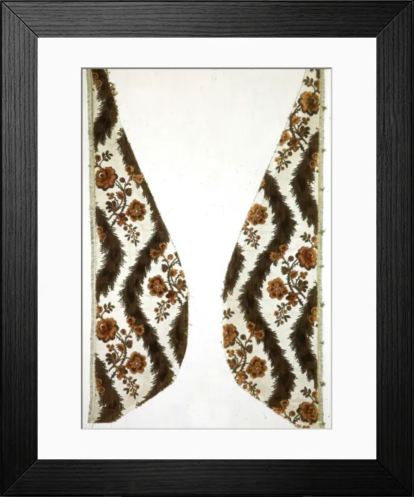 Framed Print : Fragment (From a Chasuble), France, c. 1760. Creator: Unknown Framed Print : Fragment (From a Chasuble), France, c. 1760. Creator: Unknown