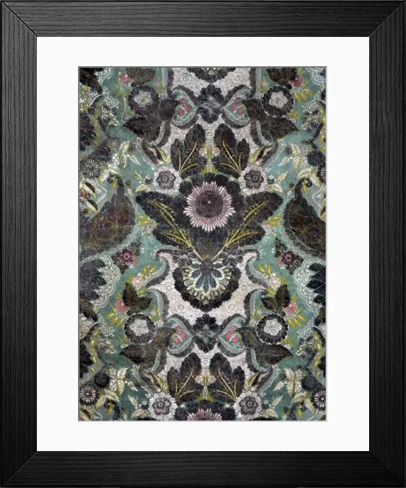 Framed Print : Panel (Showing Lace'Design), France, c. 1726. Creator: Unknown Framed Print : Panel (Showing Lace'Design), France, c. 1726. Creator: Unknown