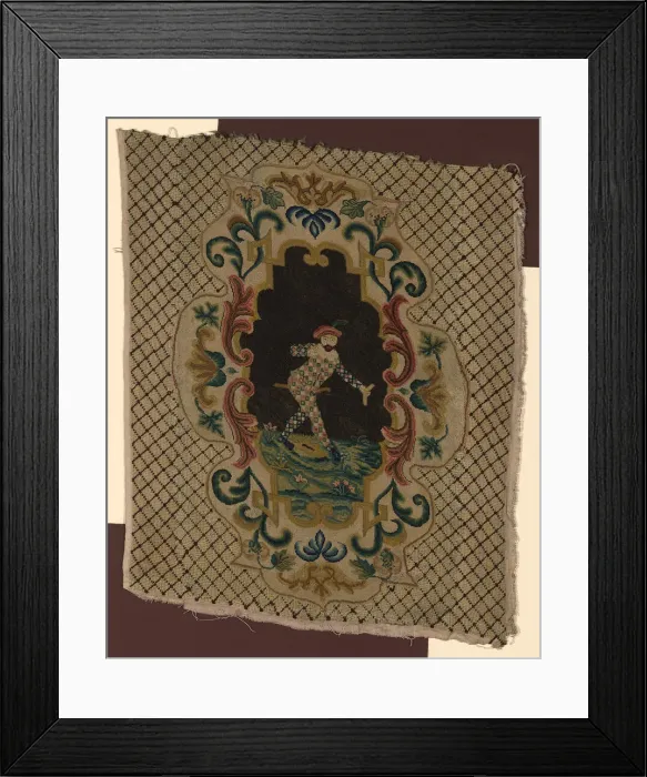 Framed Print : Chair Seat, France, 18th century. Creator: Unknown Framed Print : Chair Seat, France, 18th century. Creator: Unknown