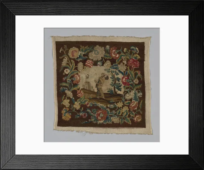 Framed Print : Chair Seat, France, 18th century. Creator: Unknown Framed Print : Chair Seat, France, 18th century. Creator: Unknown